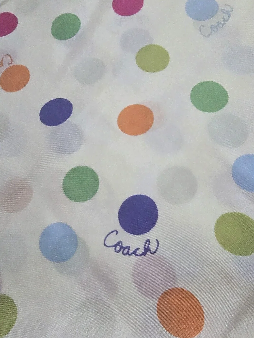 Coach silk scarf